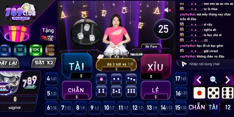 Cược tài xỉu 789CLUB cơ bản