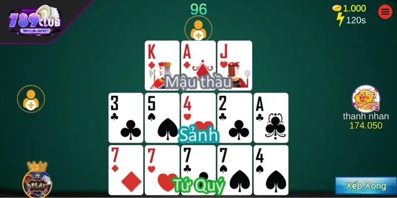 Mậu Binh game bài 789CLUB chiến thuật đỉnh cao